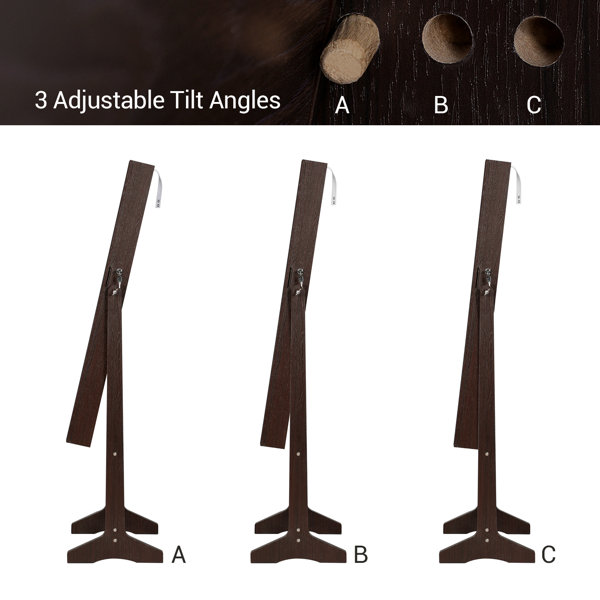 Ebern Designs Aganlane 16.2'' Wide FreeStanding Jewelry Armoire with